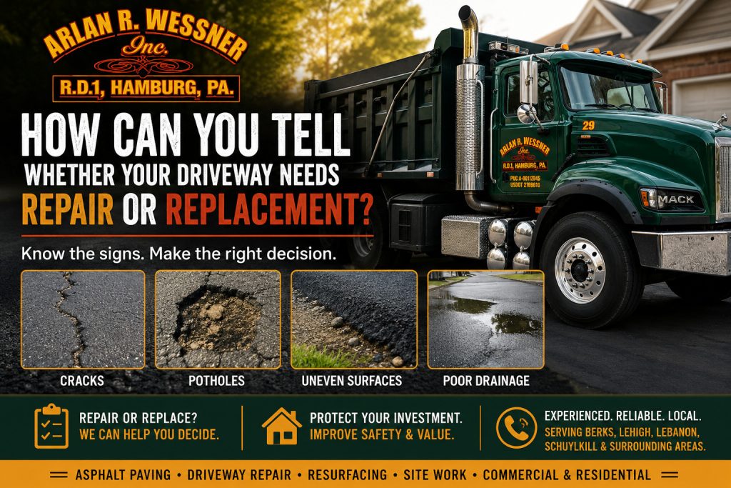 how to tell if your driveway needs repair or replacement